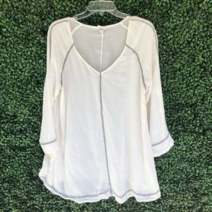 White Merona flow tunic top